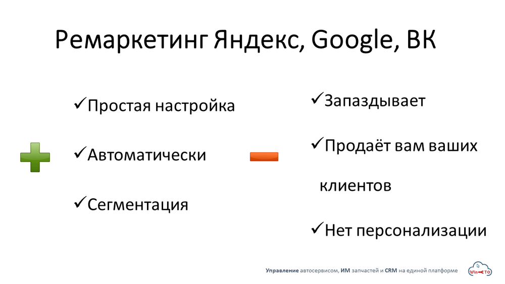 Ремаркетинг Яндекс Google ВК простая настройка сегментация  в Ялте